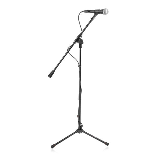 Gator - Frameworks GFW-MIC-1500 - Compact Fixed Boom Microphone Stand w/ Tripod Base