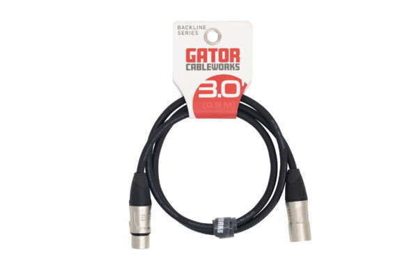 Gator - GCWB-XLR-03 - Backline Series - Microphone Cable - XLE - 3 Foot
