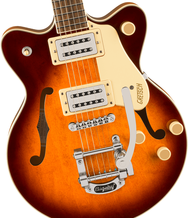 Gretsch - G2655T Streamliner™ - Semi-Hollow Electric Guitar w/ Center Block Jr. Double-Cut with Bigsby® - Laurel Fingerboard - Forge Glow