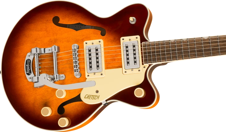Gretsch G2655T Streamliner Center Block Jr. Double-Cut with Bigsby, Laurel Fingerboard, Forge Glow