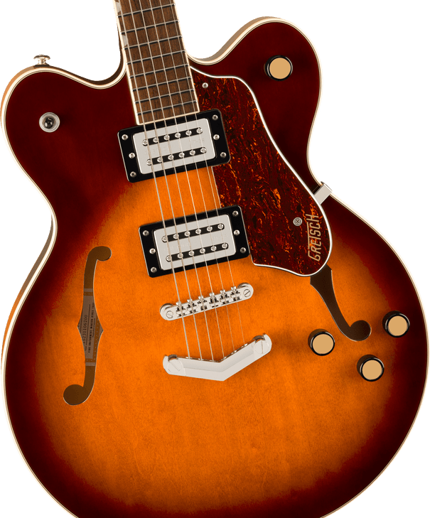 Gretsch - G2622 Streamliner™ - Semi-Hollow Electric Guitar w/ Center Block Double-Cut & V-Stoptail - Broad’Tron™ BT-3S Pickups - Forge Glow