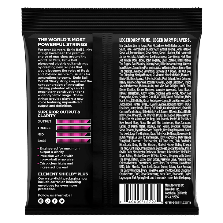 Ernie Ball - P02723 - Slinky Cobalt Electric Guitar String Set - 9-42