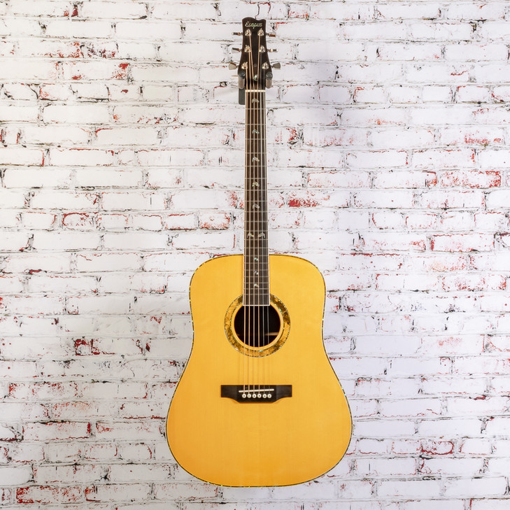 Elvis - EE-101/BK - Dreadnought Acoustic Guitar - Black x6080 USED