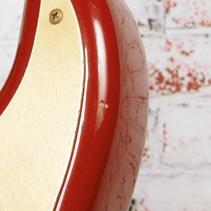 Fender - Custom Shop LE 1954 Roasted StratocasterÂ® - Electric Guitar - Journeyman RelicÂ® - 1-Pc Roasted Quarterswan Maple Fingerboard - Cimarron Red - with  Deluxe Hardshell Case - x0638 (9236091156-1