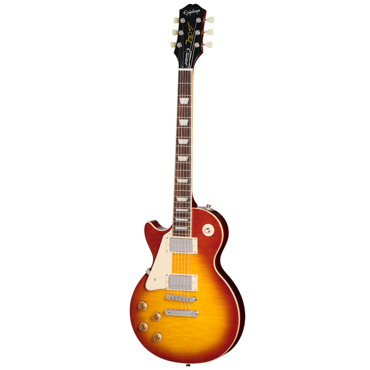 Epiphone Les Paul Standard 50s Figured (Left handed, Incl. Premium Gig Bag), Washed Cherry Burst