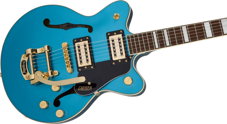 Gretsch G2655TG Streamliner Center Block Jr. Double-Cut with Bigsby LTD, Laurel Fingerboard, Riviera Blue USED