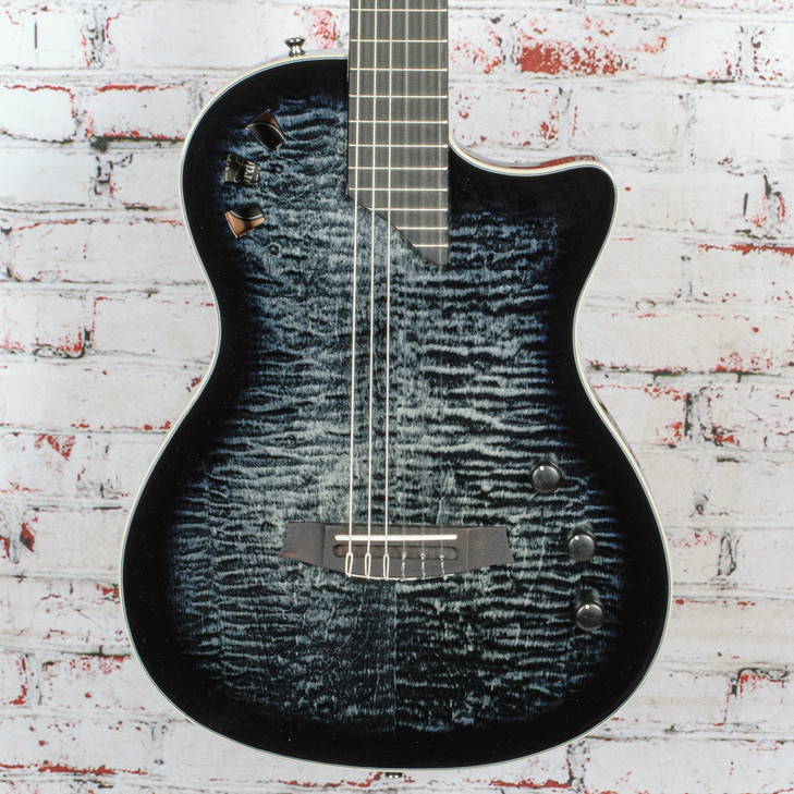 Cordoba - Stage Nylon-String Acoustic-Electric Guitar - Black Burst - w/ Gigbag