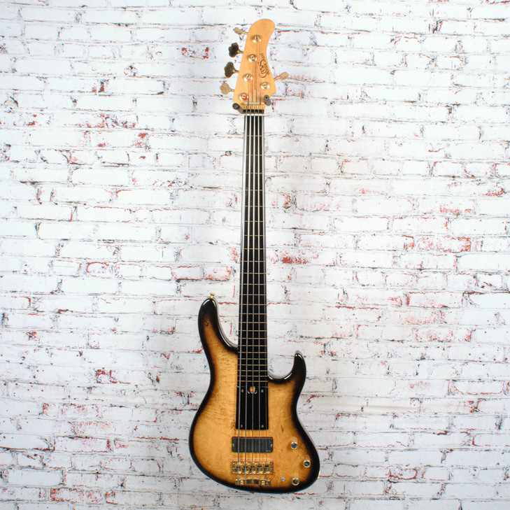Crews Maniac Sound - Jackson5 Ltd, SP - 5-String Fretless Bass - EMG 40DC Pickup - 2 Band EQ - Removable Bass Ramp - w/OHSC - Black Burst - x2809 - USED
