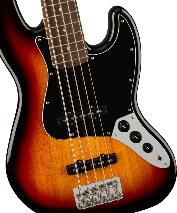 Squier - Affinity Series® Jazz Bass®  V - 5-String Bass Guitar - Laurel Fingerboard - 3-Color Sunburst