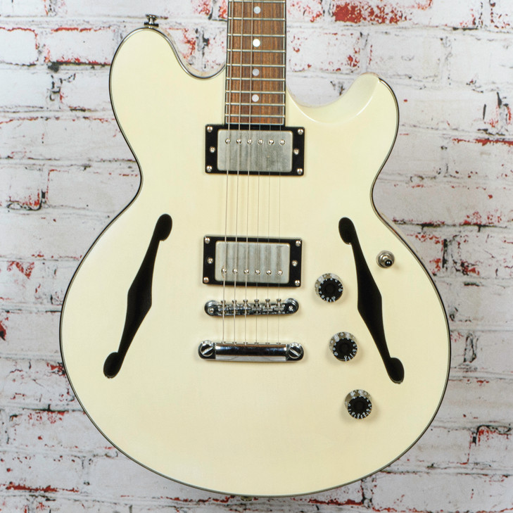 Fret King - FKV36CTSB Elise Custom Semi-Hollow Electric Guitar - Vintage White - w/HSC