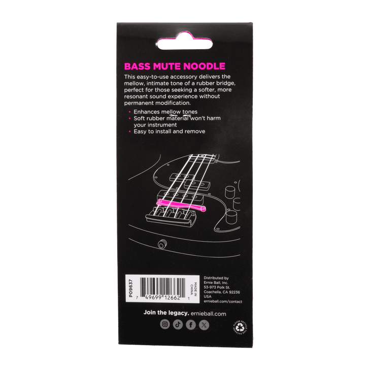 Ernie Ball - P09637 - Bass Guitar Mute Noodle