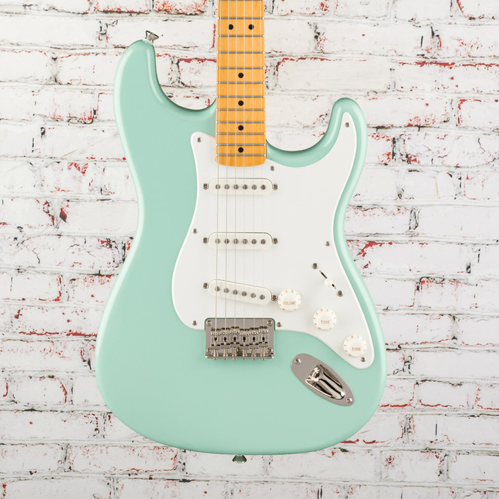 Squier Classic Vibe '50s Stratocaster HT, Maple Fingerboard, Parchment Pickguard, Surf Green