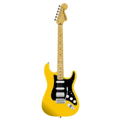 Squier - FSR Affinity Stratocaster HSS - Electric Guitar - Maple Fingerboard - Graffiti Yellow w/ Black Pickguard