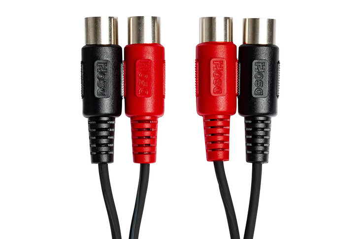 Hosa MID204 Dual MIDI Cable - 13.2' (4 meter)