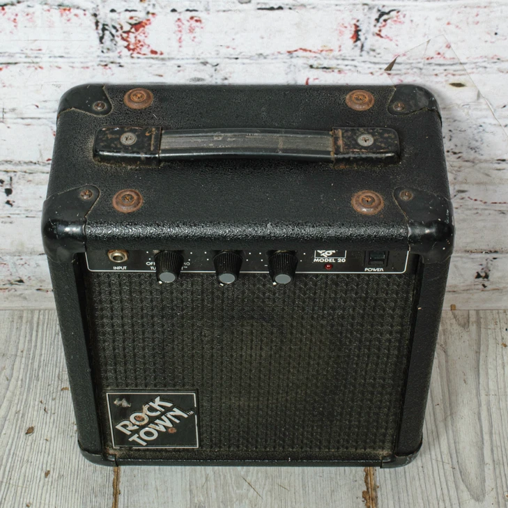 Rock Town - 1990 Model 20 - Guitar Practice Amp - Black - x3197 - VINTAGE