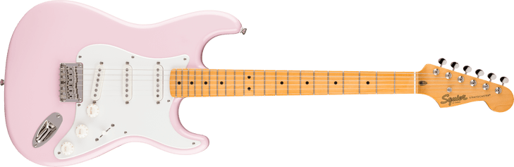 Squier Classic Vibe '50s Stratocaster HT, Maple Fingerboard, Parchment Pickguard, Shell Pink