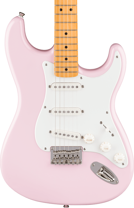 Squier - Classic Vibe '50s Stratocaster HT - Electric Guitar - Maple Fingerboard - Shell Pink w/ Parchment Pickguard