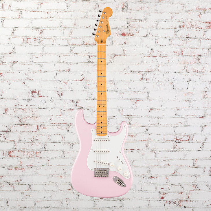 Squier - Classic Vibe '50s Stratocaster HT - Electric Guitar - Maple Fingerboard - Shell Pink with  Parchment Pickguard (0374008556)