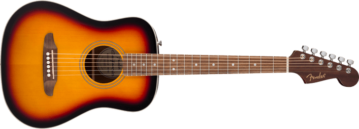 Fender - California Standard Redondo Mini - Acoustic Guitar - Spruce Top - 3-Color Sunburst - w/ Gigbag