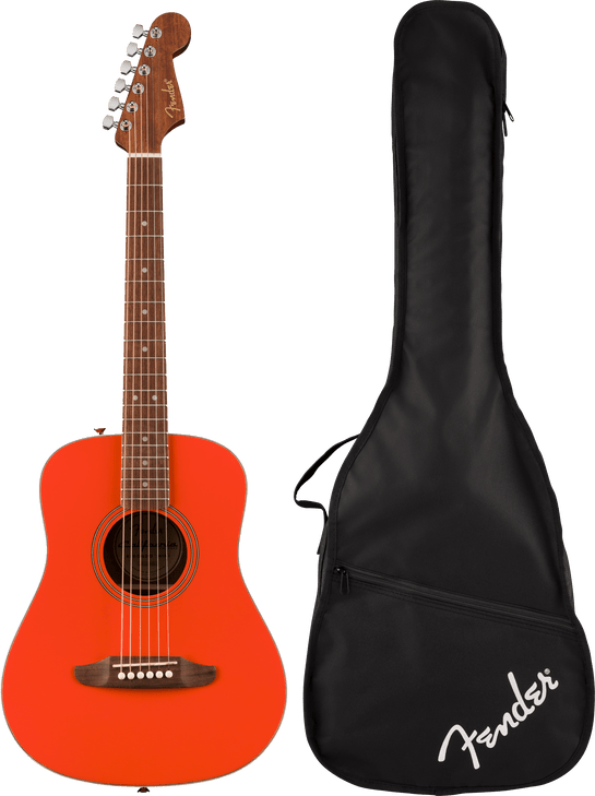 Fender California Standard Redondo Mini with Bag, Spruce Top, Fiesta Red (0974101140)