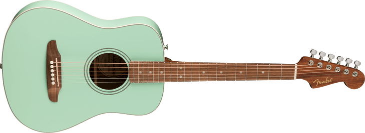Fender - California Standard Redondo Mini - Acoustic Guitar - Spruce Top - Surf Green - w/ Gigbag