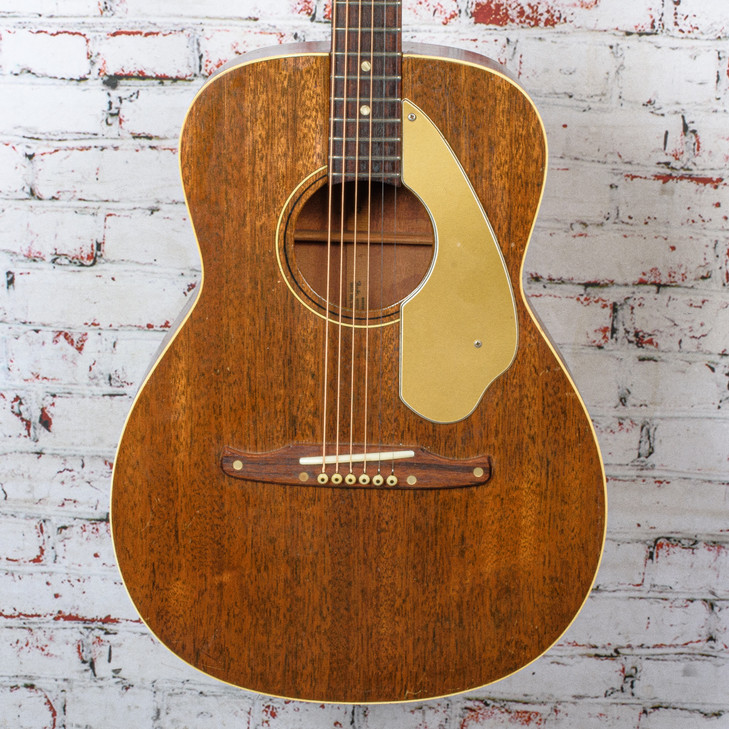 Fender - Late 60s Newporter V2 Acoustic Guitar - Natural Mahogany - w/HSC x3163 VINTAGE