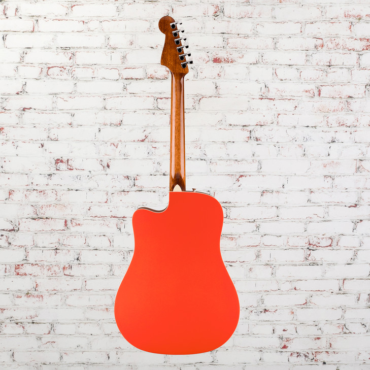Fender California Standard Redondo CE, Spruce Top, Ivory Pickguard, Fiesta Red