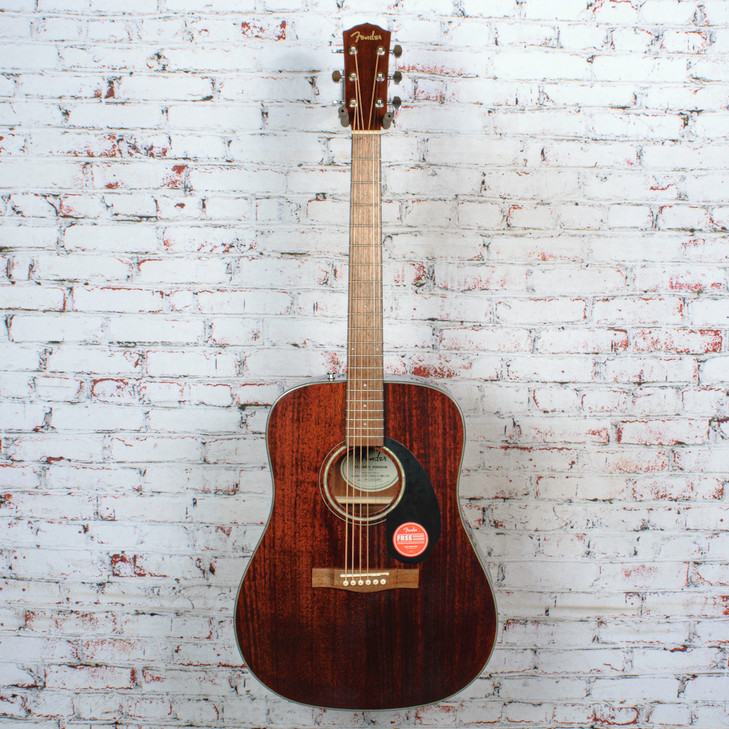 Fender - 2021 CD-60S All Mahogany Acoustic Guitar - Walnut - x3290 - NOS
