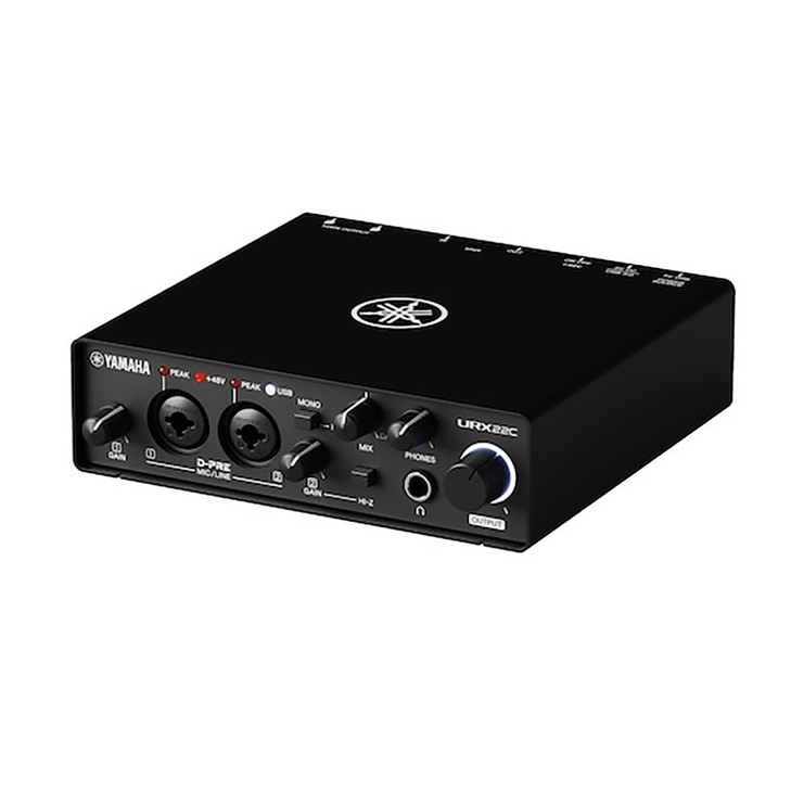 Yamaha URX22C USB-C Audio Interface with Software Suite - Black