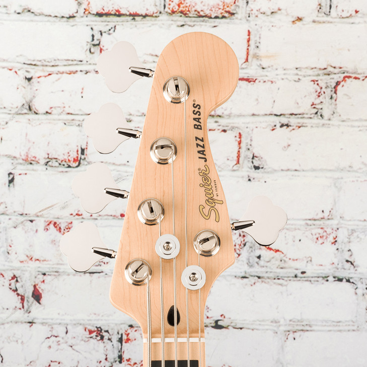 Squier Affinity Series Active Jazz Bass V, Maple Fingerboard, Black Pg, Black Metallic (0378753565)