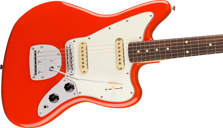 Fender - Player II Jaguar - Electric Guitar w/ Rosewood Fingerboard - Coral Red - w/ Hardshell Case