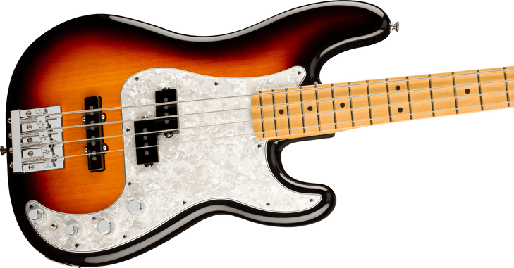 Fender Player II Modified Active Precision Bass Guitar - Maple Fingerboard - 3 Tone Sunburst - w/ Deluxe Gigbag