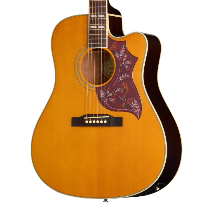 Epiphone - Hummingbird Studio EC - Acoustic-Electric Guitar - Antique Natural