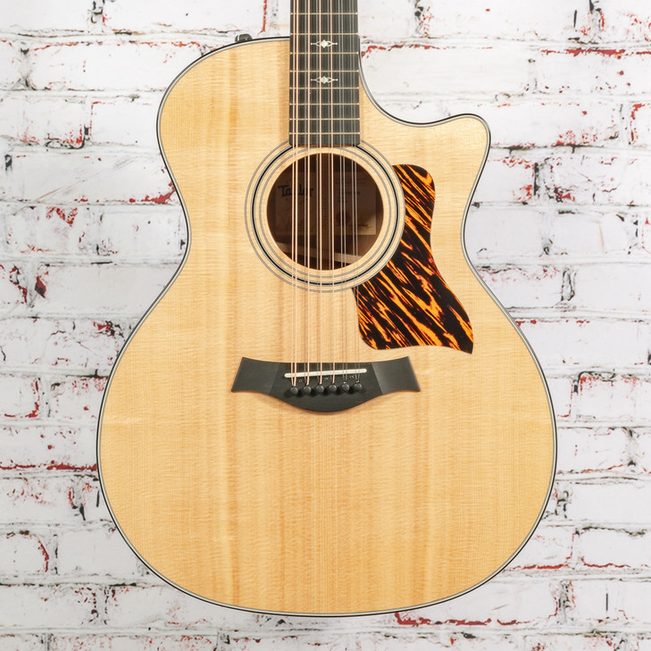 Taylor - 354ce - 12 String Acoustic-Electric Guitar -Sapele/Sitka - V-Class Bracing - Natural - w/ Hardshell Case - x5053 (354ce-4)