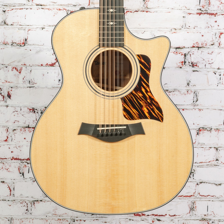 Taylor - 354ce - 12 String Acoustic-Electric Guitar -Sapele/Sitka - V-Class Bracing - Natural - w/ Hardshell Case - x5052