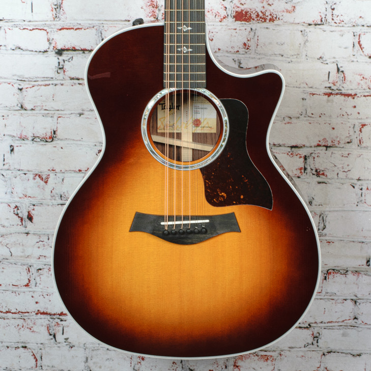 Taylor - 454ce TSB - 12-String Acoustic-Electric Guitar - Tobacco Sunburst Top - w/ Hardshell Case - x5050