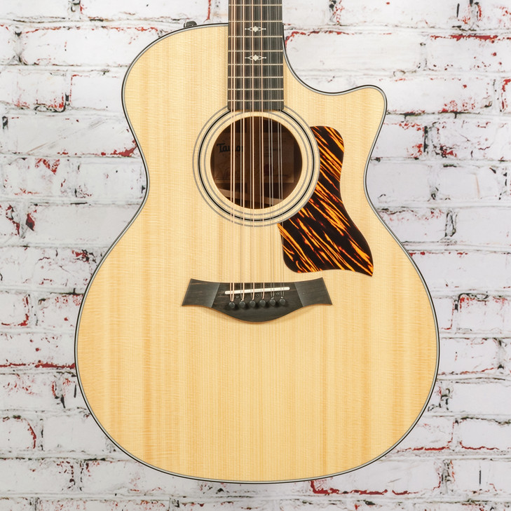 Taylor - 354ce - 12 String Acoustic-Electric Guitar -Sapele/Sitka - V-Class Bracing - Natural - w/ Hardshell Case - x5025