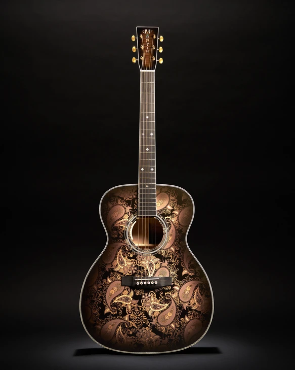 Martin Custom Shop 2026 Limited Edition M Paisley Acoustic-Electric Ember Burst Pre-Order