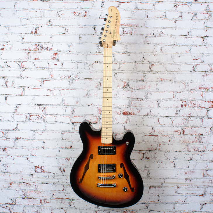 Squier 2022 Affinity Series Starcaster Semi-Hollow Electric Guitar 3 Tone Sunburst USED