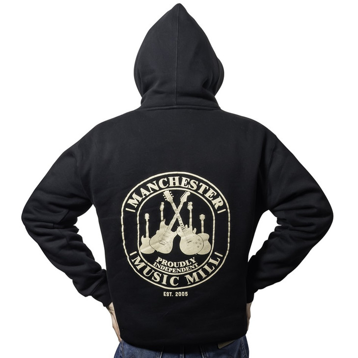 Manchester Music Mill - Proudly Independent Hoodie Black - Large