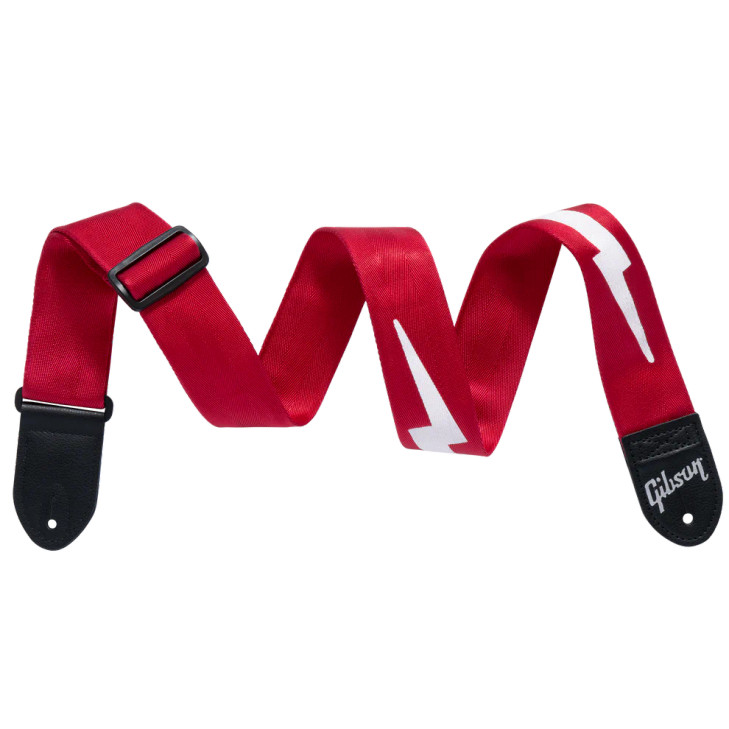 Gibson - The Lightning Bolt Seatbelt Guitar Strap - Red