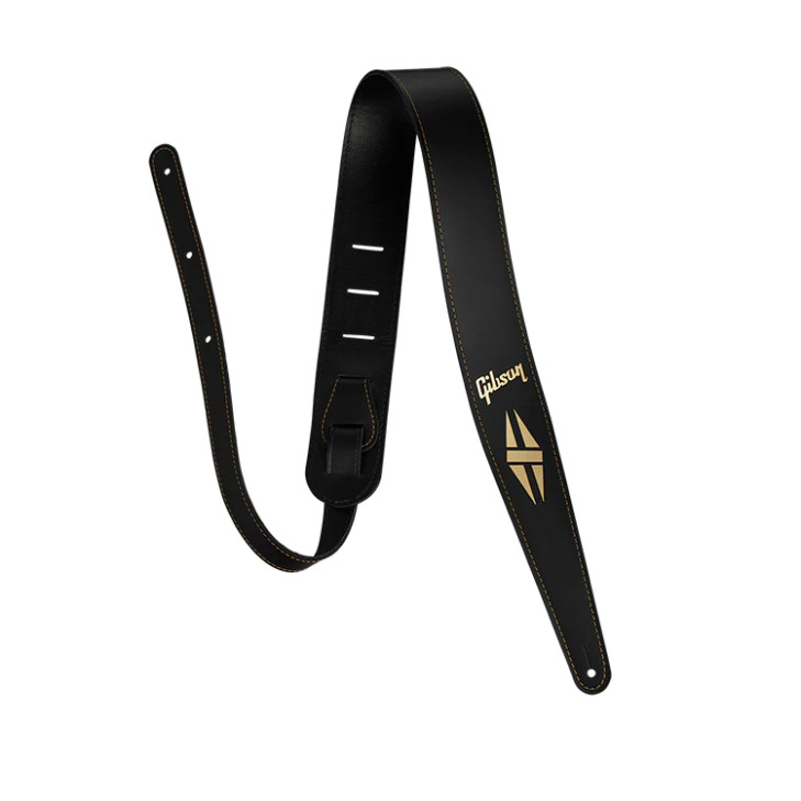 Gibson - The Split-Diamond - Leather Guitar Strap - Black