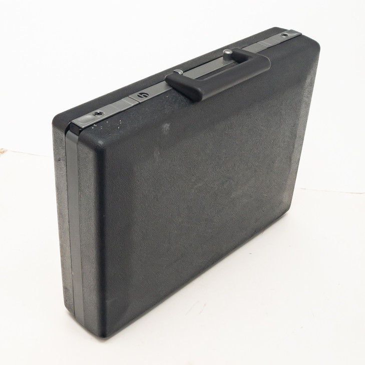 Hofbauer 17"x13"x4" Double Walled Plastic Executive Suitcase Grey USED