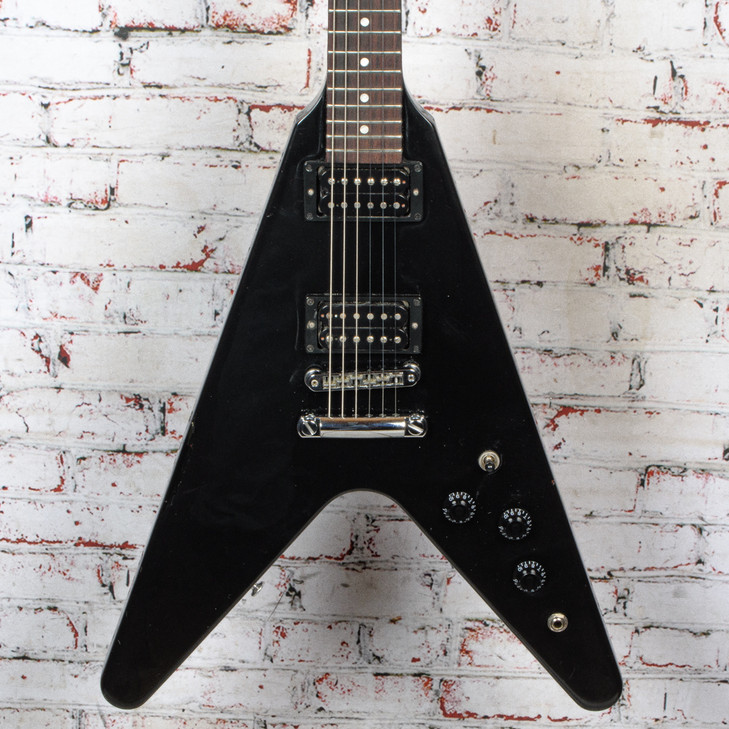 Gibson 2022 80s Flying V Electric Guitar Ebony w/OHSC USED