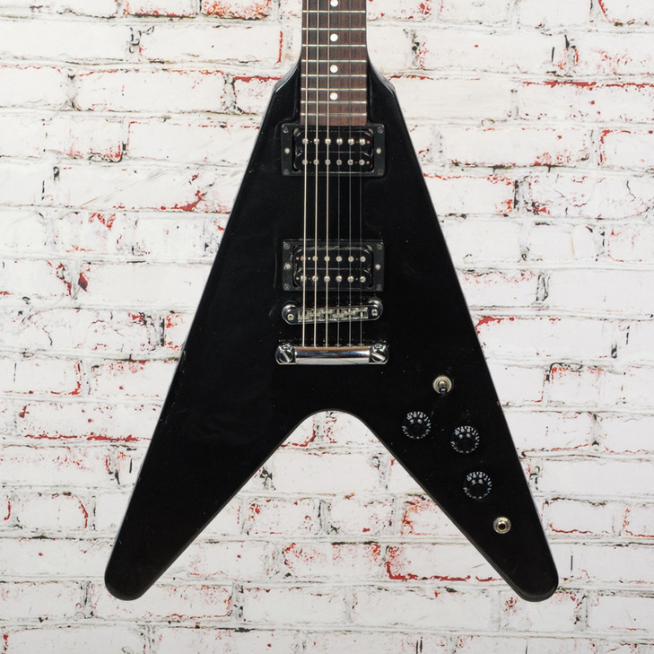 Gibson - 2022 80s Flying V Electric Guitar Ebony with OHSC USED