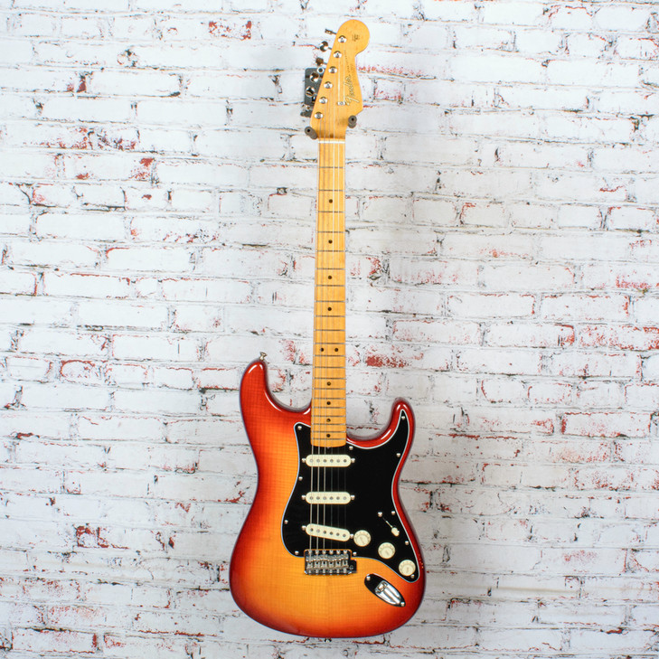 Fender - 2019 Rarities Flame Ash Top Stratocaster Electric Guitar - Plasma Red Burst - w/OHSC - x0763 - USED
