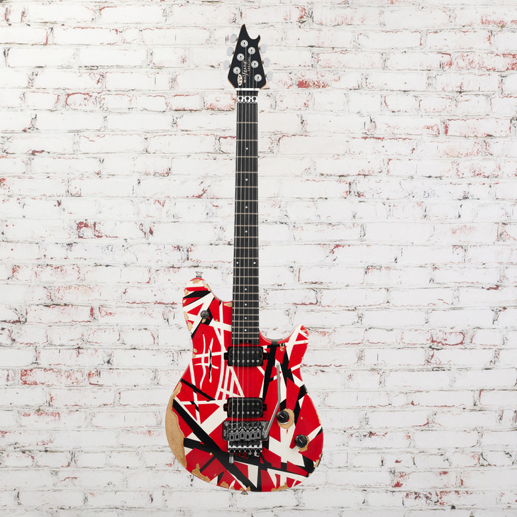 EVH - Limited Edition Wolfgang® Special Striped Series - Electric Guitar - Red, Black, and White, Aged - w/ Gigbag
