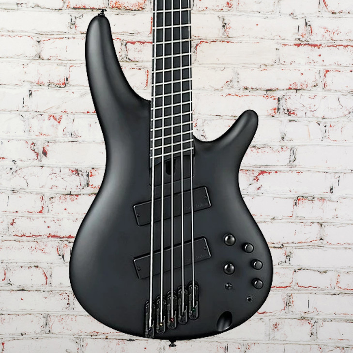 Ibanez - Iron LabelSRMS625EX SR - 5-String Bass Guitar - Black Flat