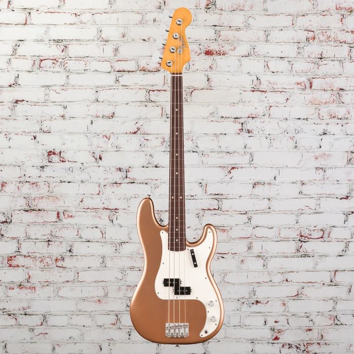 Fender - Vintera III Late '60s Precision Bass Guitar w/ Rosewood Fingerboard - Firemist Gold
