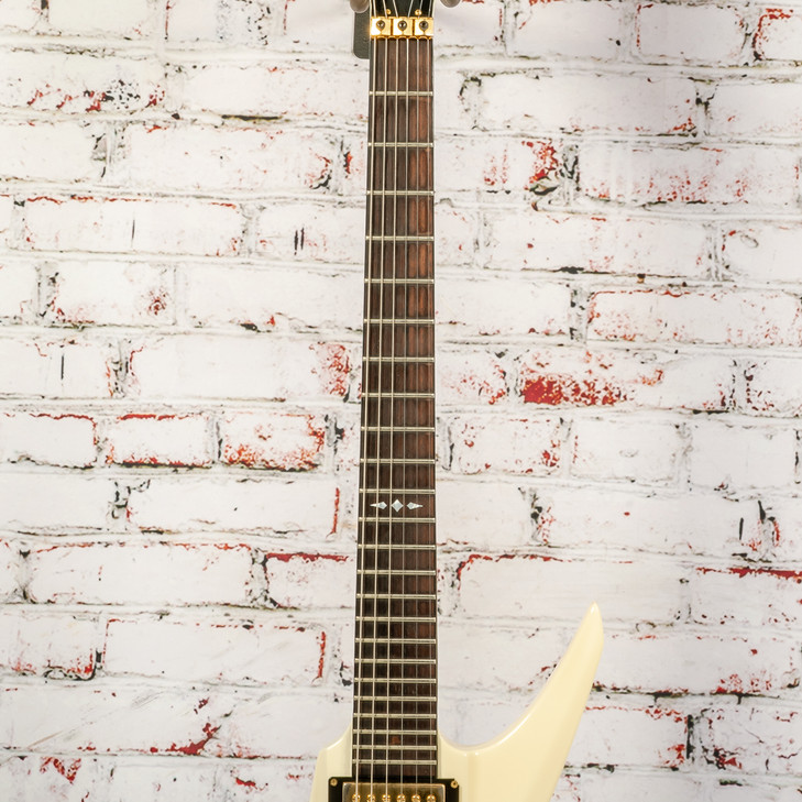 DBZ - 2009 MIK Bird of Prey Electric Guitar Vintage White w/OHSC and SDJB Bridge PUP - USED